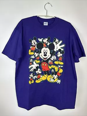 Vintage Velva Sheen Disney Mickey Mouse T Shirt Size Adult L • $18