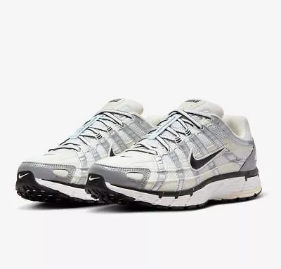 NIKE Women's P-6000 FV6603-100 Coconut Milk Summit White Metallic Silver Black • $304