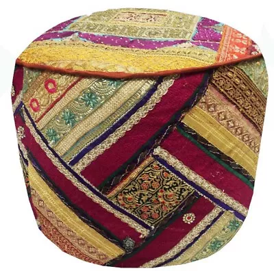 25  Vintage Gift For Her Furniture Ottoman Pouffe Footstool Chair Pillow Cover • $93.49