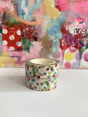 $4.90 • Buy Rainbow Confetti Washi Tape, Cards Christmas, Wrapping, Scrapbooking 1.5cm X 10m