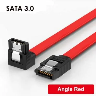 $4.80 • Buy 45cm 90cm SATA 3.0 Data Cable Extender W Straight/ Angle Lead Clip For HDD SSD