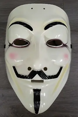 V For Vendetta Guy FAWKES Anonymous Mask Halloween Costume WB DC Comics 1 Size • $16.99