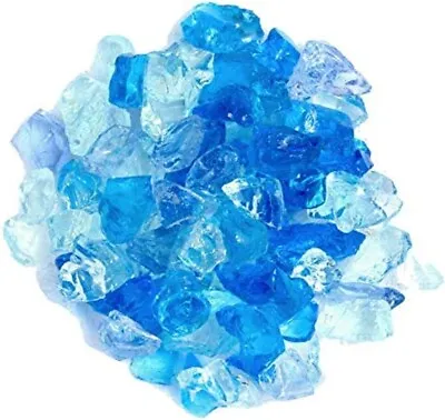 Fire Pit Glass Rocks For Outdoor Propane Gas Fireplace Crystal 10 Lbs Multicolor • $27.81