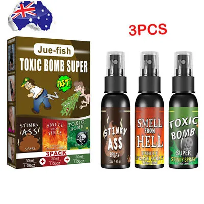 3-1Pack 90ML Fart Liquid Spray Prank Stink Ass Gag Smell Bomb Joke Stinky Gas • $13.68