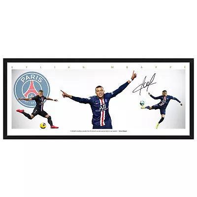 $39.99 • Buy Kylian Mbappe Psg Wings Signed Framed Soccer Memorabilia Ronaldo Messi Gerrard
