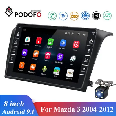 For 2004-2012 Mazda 3 8  Android 9.1 Car Radio Stereo GPS Navigation MP5 Player • $154.99