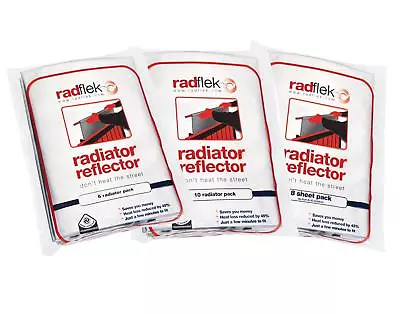 Radflek Radiator Heat Reflector Foil Sheets Insulation Saving Film Panels  • £21.99