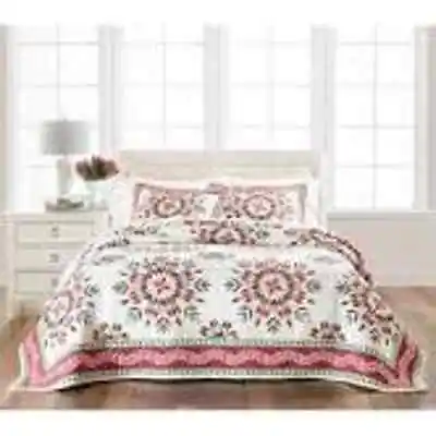 MARTHA STEWART COLLECTION Snowflake Holiday Quilted Bedspread Twin • $19.99