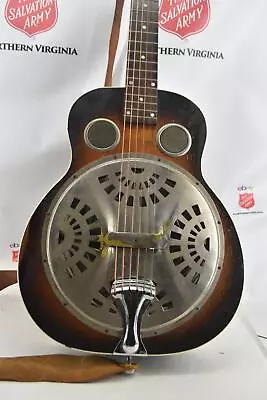 Vintage Steel Guitar Dobro Square Sandblast With Case (8714F) • $255