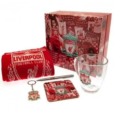 £31.99 • Buy Liverpool FC Souvenir Gift Box Set Glass Mug Scarf Pen Keyring Birthday Gift 