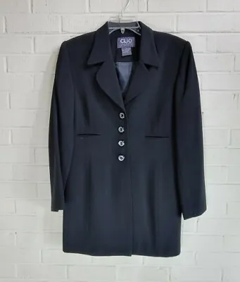 £49.07 • Buy VTG 2pc LBD Little Black Dress And Coat Suit Set Clio 2 Suit Size 8 Excellent 