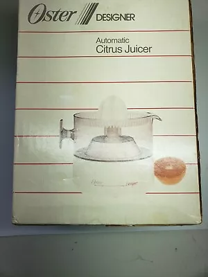 Vintage Oster Designer Model 4140 Automatic 20-oz. Electric Citrus Juicer 1988 • $44