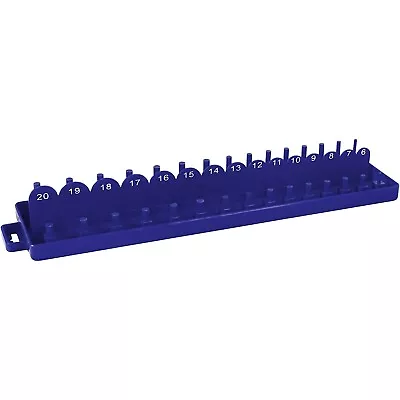 3/8 -Dr. 30-Socket Tray Holder Organizer Rack Rail Storage Metric 6 Mm ~ 20 Mm • $8.99