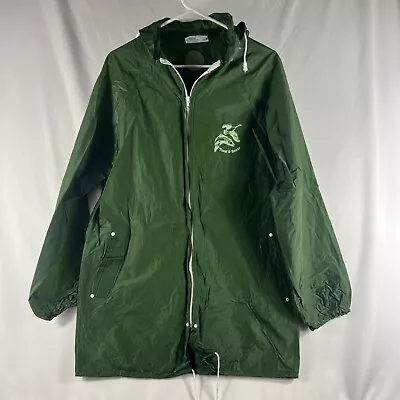 Trout & Goose Unisex Green Long Sleeve 100% PVC Full Zip Rain Jacket One Size • $23.65