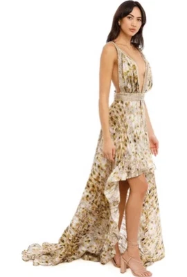 £285 • Buy BNWT Bronx & Banco Pebble Pandora Gown With High Low Hem, Sz XS, RRP $1400