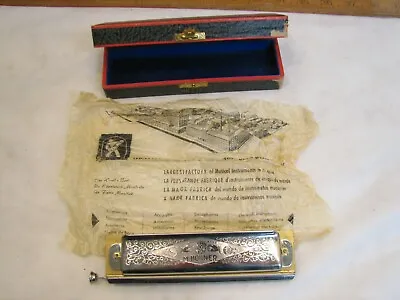 Vintage M. Hohner Super Chromonica Chromatic Harmonica Key Of C No. 270 W/Box • $259.99