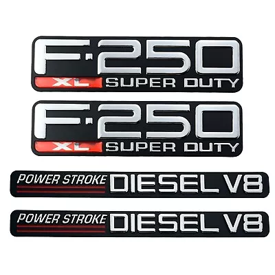 4x 1999-2001 F250 XL Super Duty PowerStroke Diesel V8 Fender Emblem  Bagde • $69.99