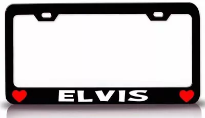 ELVIS Male Name Steel License Plate Frame Style Bl • $15.95