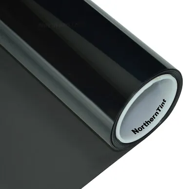 $22.46 • Buy 24 X10' Window Tint Roll 20% Vlt Dark 2-Ply Carbon Black Film