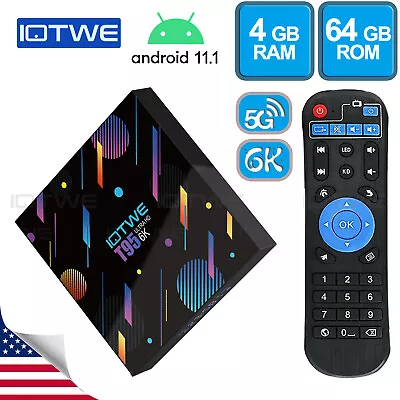 2023 New Android TV BOX 4G+64GB 6K HD 5G WIFI Smart Media Player Quad Core HDMI • $32.69