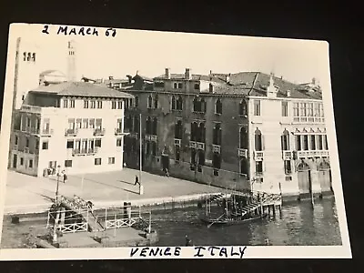 Vintage Photo Venice Italy 1952  Venice Canal Transportation And Buildings VGC • $120