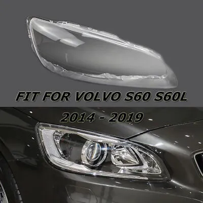 Fit Volvo S60 S60L 2014-2019 Headlamp Cover Lampshade Headlight Lens Right Side • $84.82