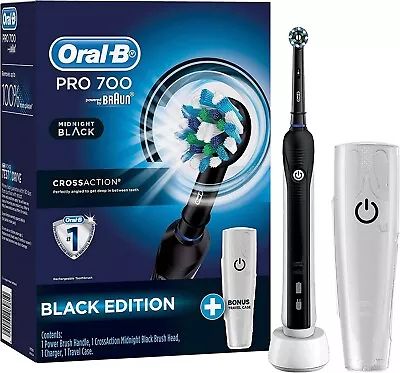 $49.95 • Buy Oral-B Pro 700 Black Electric Toothbrush - Free Postage