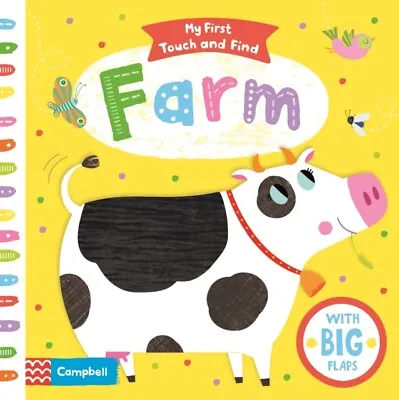 My First Touch And Find Farm Children Early Learning Activity Board Book • £4.99