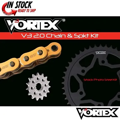 Yamaha YZF-R6 06-2020 Vortex 520 Chain And Sprocket Kit 15-45 Tooth CKG6134 • $161.46