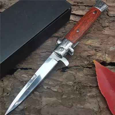 Outdoor Camping Hunting Tactical Survival Pocket Folding Italian Knife Combat US • $19.99