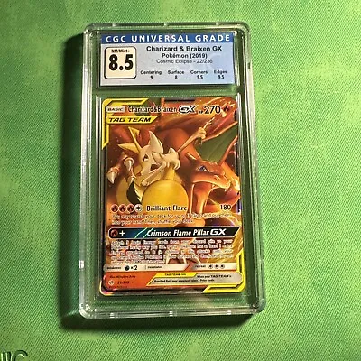 Pokemon Charizard & Braixen GX 22/236 Cosmic Eclipse CGC 8.5 SUB GRADES • $29.08