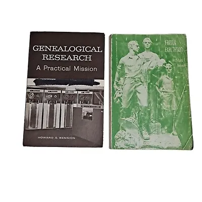 Antique LDS Mormon Book Genealogical Research Family Exaltation 1960s Genealogy • $59.99