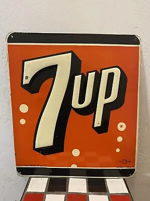 1954 7up Sign Stout Sign Co Made In USA • $500