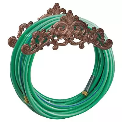 Wall Mounted Garden Hose Holder Cast Iron Antique Design Stand Storage Ornament • £17.99