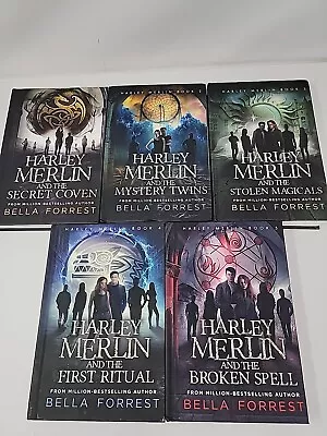 Harley Merlin And The Secret Coven Books 1 - 5 Hardback Set/Lot By Bella Forrest • $39.99