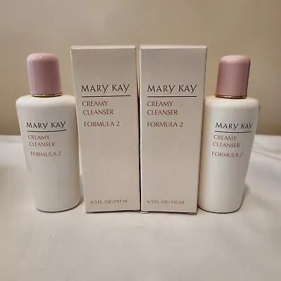 Lot Of 2 Mary Kay Creamy Cleanser Formula 2 New Old Stock 6.5 Oz Discontinued • $54.95