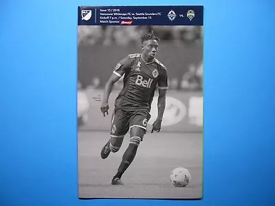 2018 Vancouver Whitecaps Vs Seattle Sounders Mls Soccer Program Alphonso Davies • $18.74