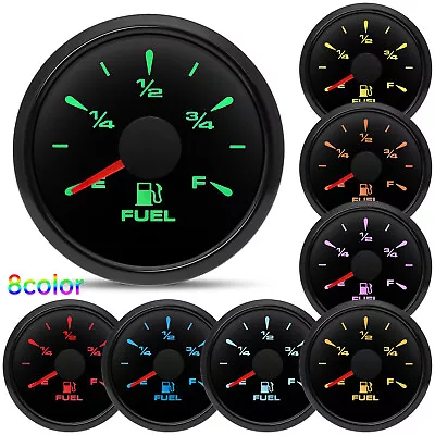 2  52mm Universal Gas Fuel Level Gauge 240-33ohms For Marine Boat Car Motorcycle • $19.70