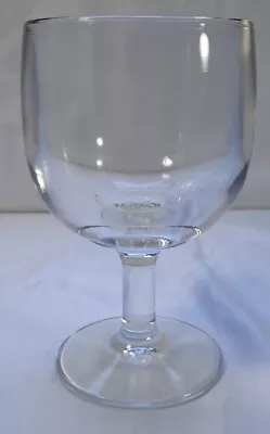 Vintage Clear Glass Schooner HEAVY THICK Goblet Beer Glass  • $10.99