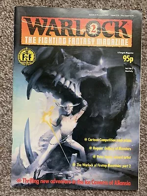 Warlock The Fighting Fantasy Magazine - Issue #2 - VERY GOOD Condition • £28.97