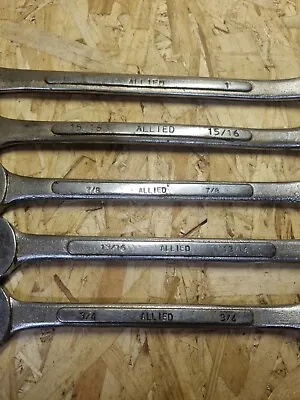 X5   ALLIED   - INDIA - AF COMBINATION SPANNERS - 3/4  TO 1  - Garage Find - GWO • £6