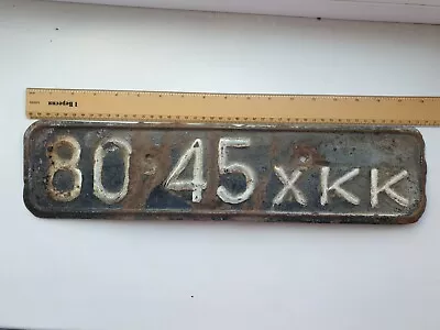 Car License Plate Ukraine Vintage Soviet USSR Car Numbers • $19.84