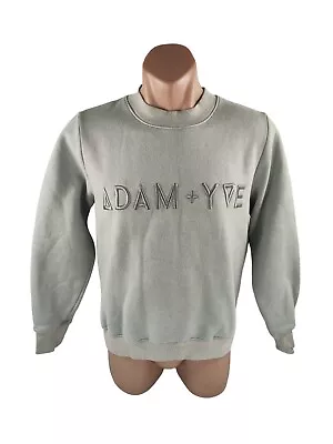 Adam + Yve Jumper Teens Size S Grey Unisex Pullover Sweater Embroidered  • $12.95