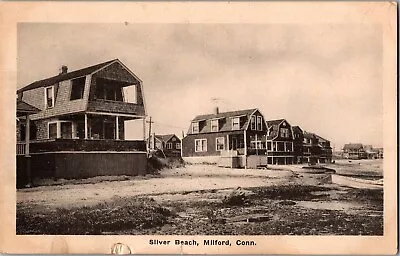 Cottages On Silver Beach Milford CT C1917 Vintage Postcard M72 • $14.99