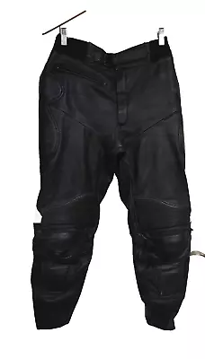HJC Cirotech Black Leather Protective Motorcycle Touring Pants • $110