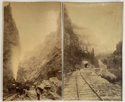 Pair Of Antique William Henry Jackson Photographs Of The Colorado Railroad • $199