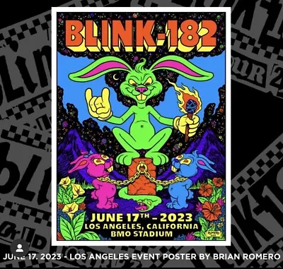 Blink 182 - Los Angeles CA   *CONCERT POSTER*   - 2023 - N 2 - BMO Stadium • $199.99