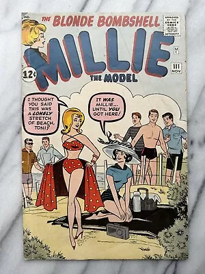Millie The Model # 111 Marvel Comics 1962 Stan Goldberg Good Girl Art Silver Age • $19.99