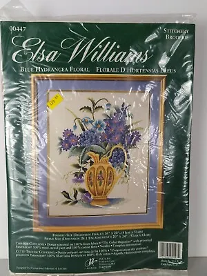 Blue Hydrangea Elsa Williams Crewel Embroidery Kit 00447 New Michael A LeClair • $86