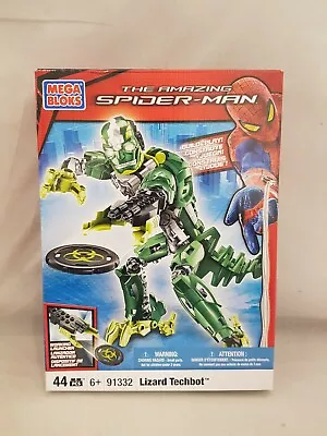 Mega Bloks Marvel Spider-Man Lizard Techbot Set New 91332 • £13.99